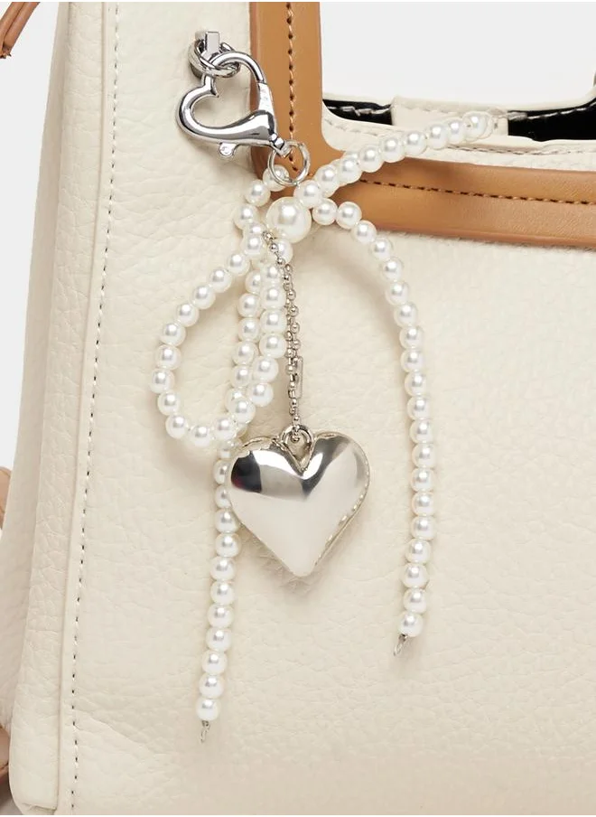 Styli Square Top Handle Handbag with Adjustable Strap