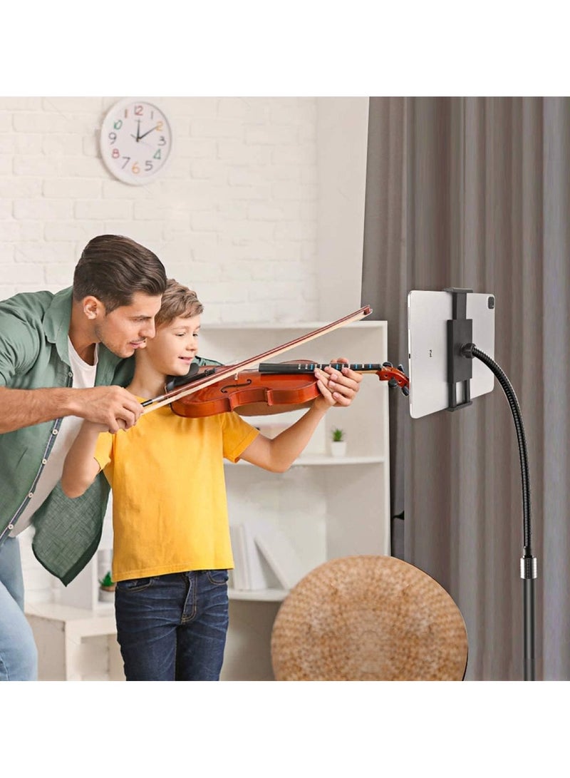 Adjustable 360° Tripod Mobile Tablet Stand Universal Holder For Phone And Tablet 3.5-12.5 Inch Black - Image 4