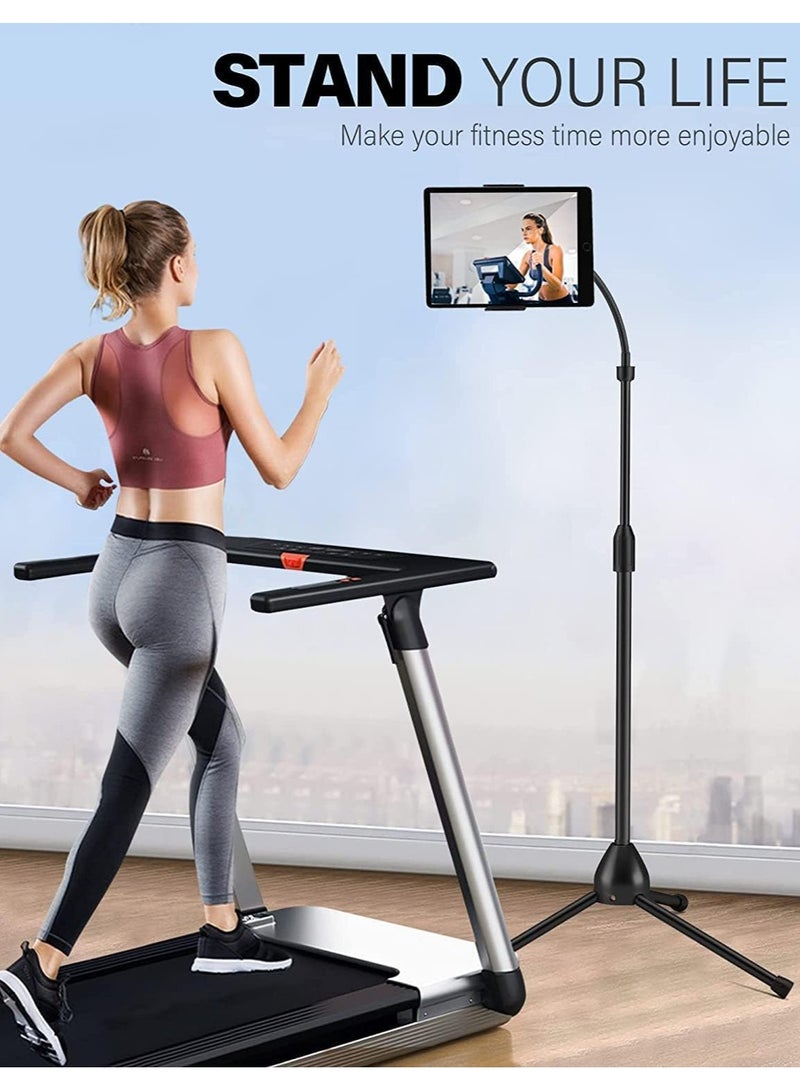 Adjustable 360° Tripod Mobile Tablet Stand Universal Holder For Phone And Tablet 3.5-12.5 Inch Black - Image 2