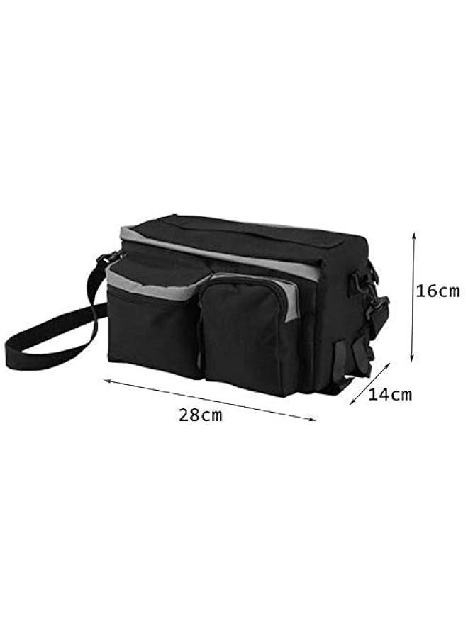 Generic Bike Bag Saddle Back Seat Pouch Bicycle Pack Riding Equipment Pannier Outdoor Sports Basket  - Image 3