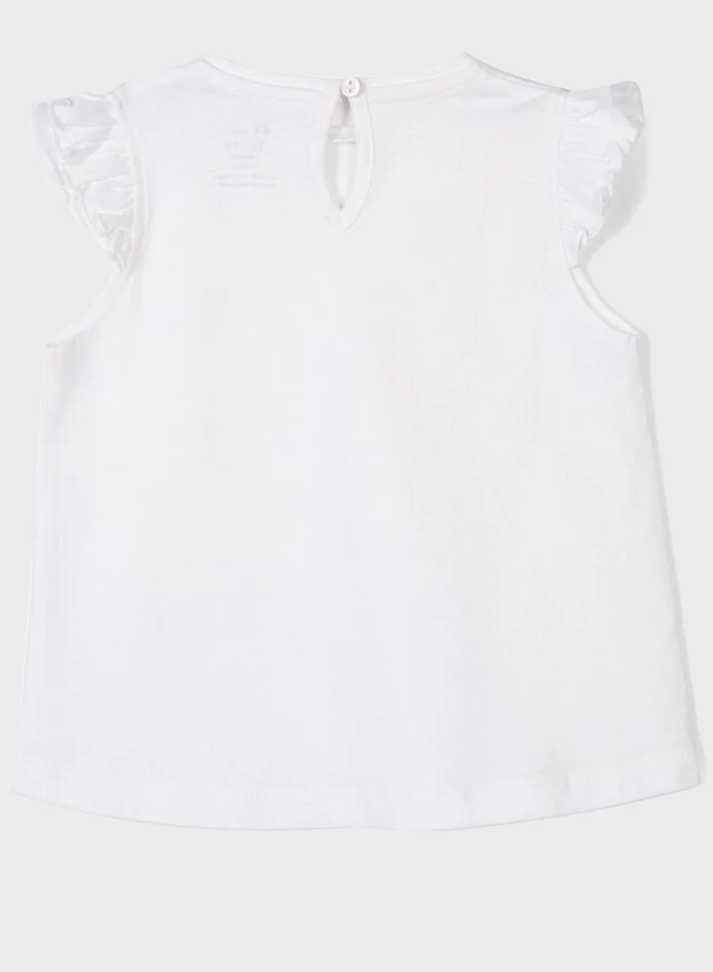 Zippy Infant Ruffle Sleeve T-Shirt