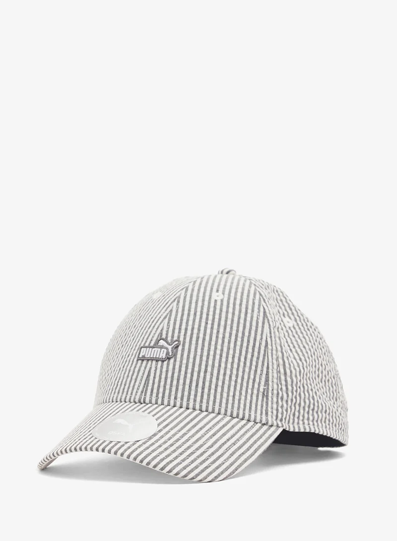 PUMA Essential No.1 Logo Patch Seersucker Baseball Cap