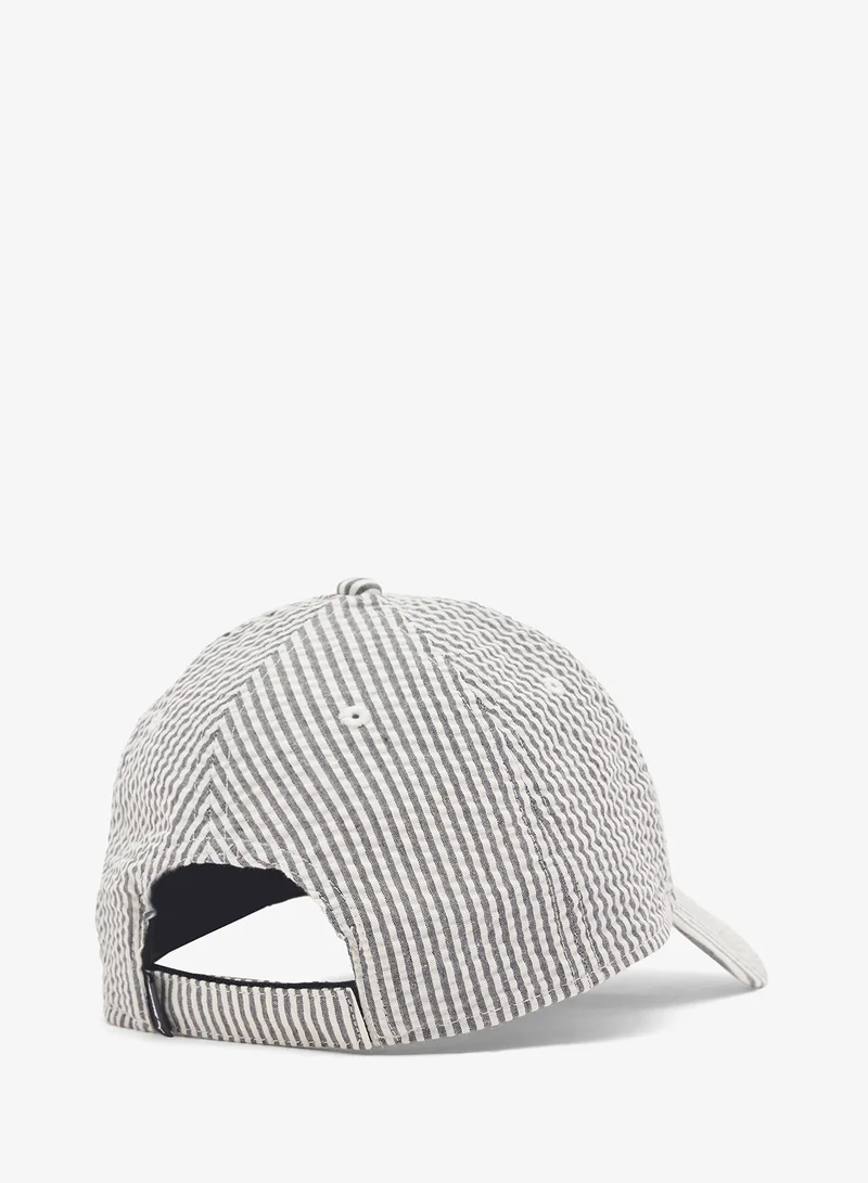 PUMA Essential No.1 Logo Patch Seersucker Baseball Cap