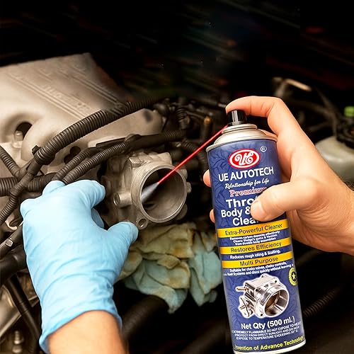 UE Autotech Premium Throttle Body Cleaner - Carburetor Cleaner Air Intake and Carburetor Choke Fuel Oil - Improves Fuel Efficiency Deposit Spray Cleaner, 500 ml (Pack of 2) - Image 3