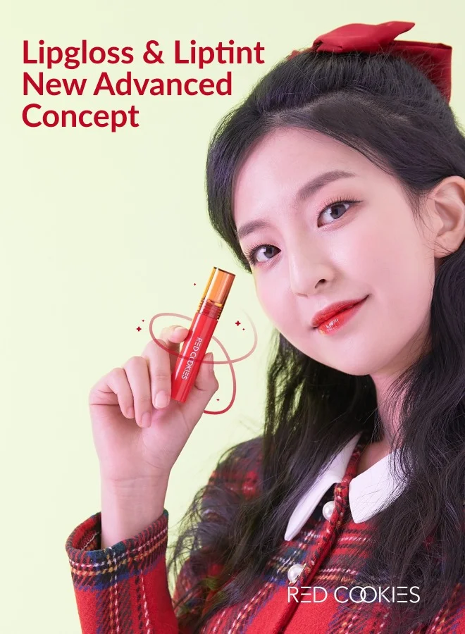 RED COOKIES Korean Glow Water Wrap 2 in 1 Tint Lipstick - Shade: W1 Sun Rise