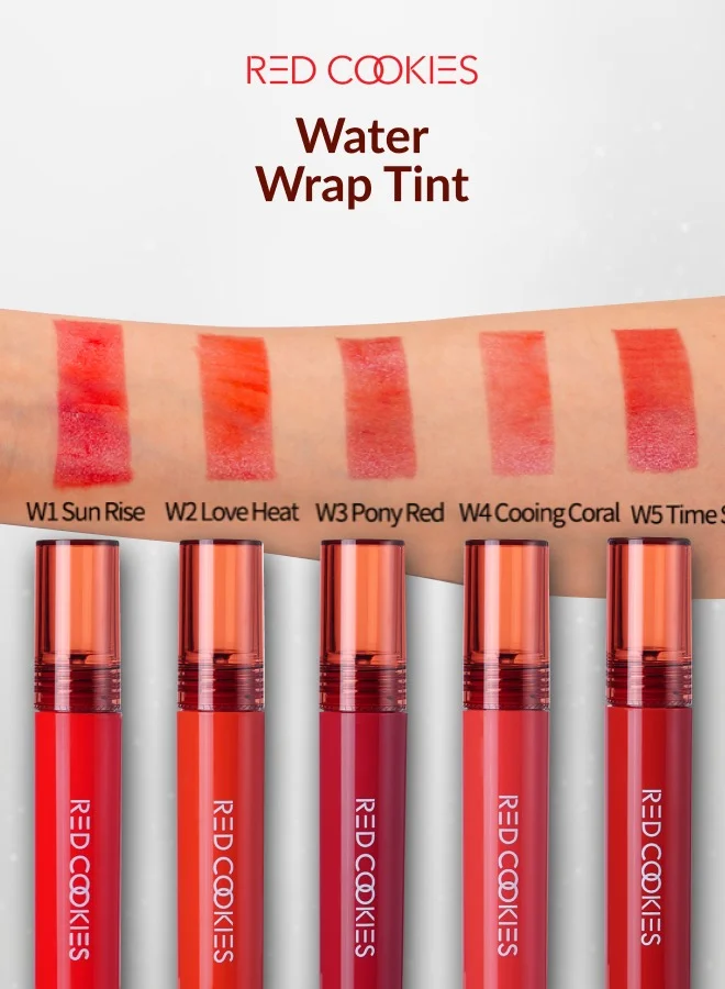 RED COOKIES Korean Glow Water Wrap 2 in 1 Tint Lipstick - Shade: W1 Sun Rise