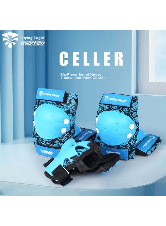 Flying Eagle Feiying Kids Roller Skating Protective Gear Helmet Set - Safety Pads For Ice Skating, Skateboarding, Skiing, Balance Bikes, And Bicycles - Image 4