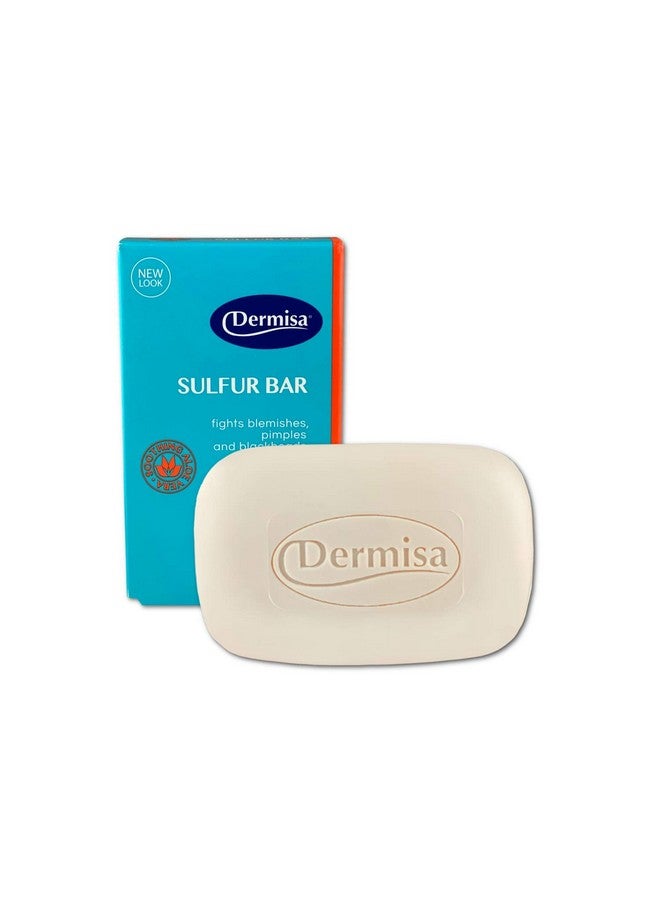 DERMISA Sulfur Bar With Aloe Vera Helps To Cleanse Oily Acneprone Skin And Unclog Pores Contains Sulfur + Aloe Vera No Parabens No Animal Testing 3 Oz Pack Of 1 - Image 1