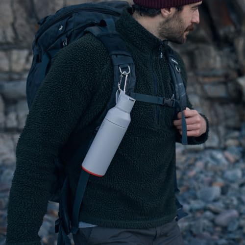 Ocean Bottle Go 17 oz | Stainless Steel Water Bottle | Reusable & Sustainable | Keeps Drinks Cold & Hot | Eco Friendly Gift (Rock Grey) - Image 5