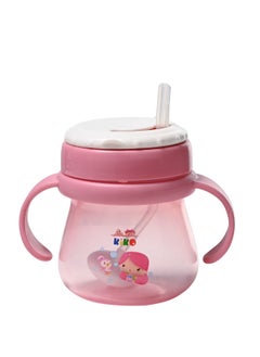 Kiko Cup With Straw Lid (6M+)-Pink  - Image 1