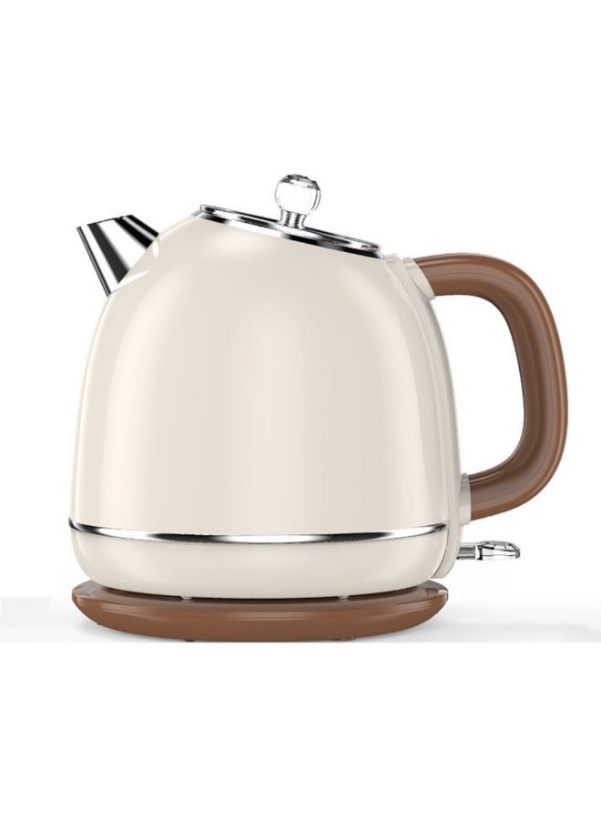 Upgraded Double Wall  1800W 1.7L Retro Electric Kettle, 304 Stainless Steel, Fast Boiling, Anti-Scald, Auto Shut-Off  Dry Burn Protection, for Home  Office Use - Image 1