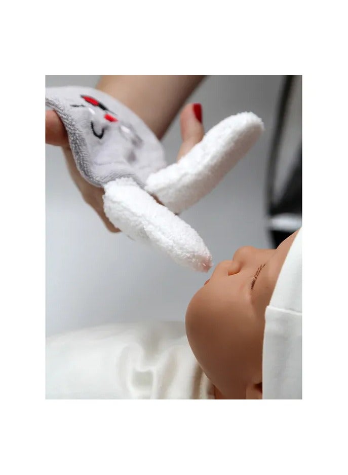BabyJem BABYJEM Oral Care Glove - Grey (0 Months+) (627GY)  - Image 2