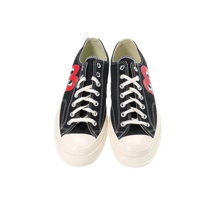 Converse x CDG Play 1970s Chuck Taylor All Star Abrasion Resistant Low-Top Canvas Shoes - Black/Red - Image 5