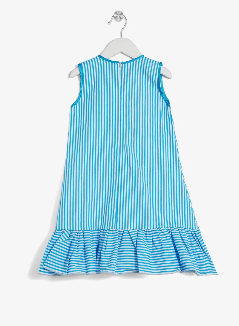 Little Golden Apple Little Striped Bow Dress