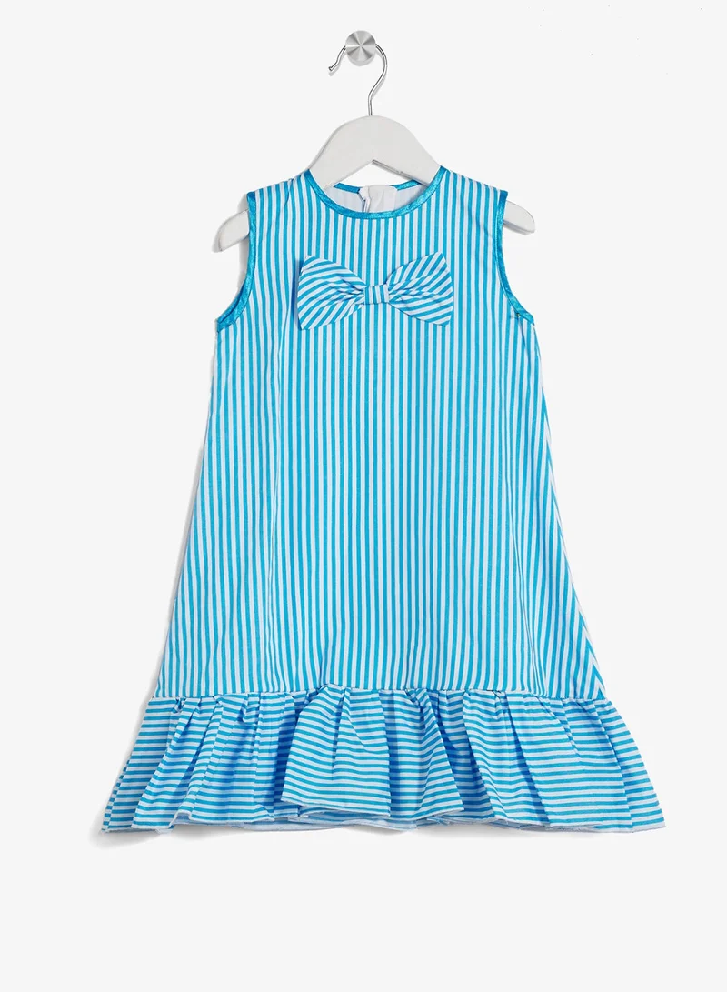 Little Golden Apple Little Striped Bow Dress