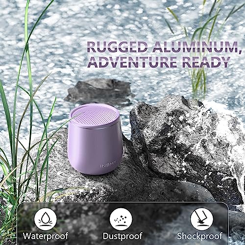 INSMY C17-MAX, Waterproof Small Bluetooth Speaker, Rich Audio, Pairing, Portable, Handheld, Purple - Image 3