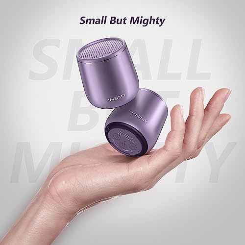 INSMY C17-MAX, Waterproof Small Bluetooth Speaker, Rich Audio, Pairing, Portable, Handheld, Purple - Image 2