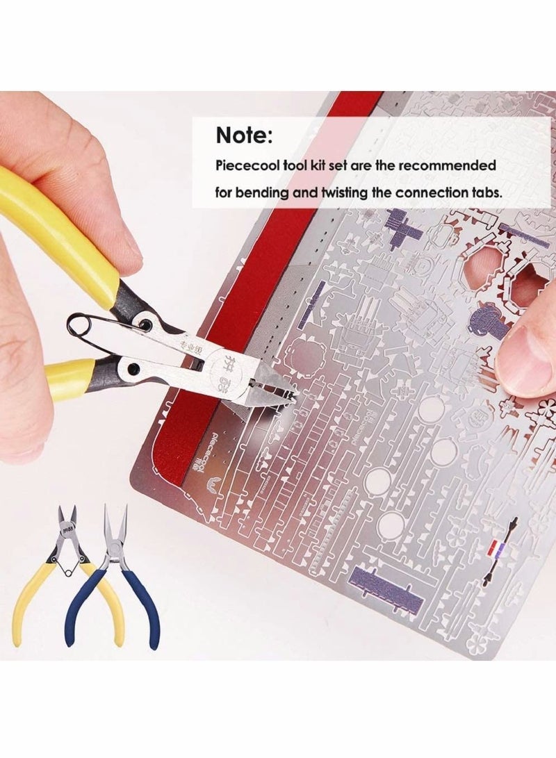 3D Metal Puzzle for Adults, Gold Notre Dame De Paris Church Model Kit, French Cathedral Architecture Building Kits, Brain Teaser - Image 3