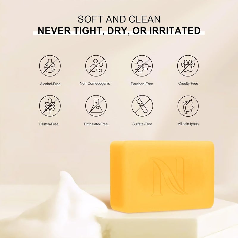 Neutriherbs Turmeric Soap for Face Body529 oz 1 BarBrightening Vitamin C Soap Bar for Acne Uneven Skin Tone Cleansing Natural Soap - Image 5