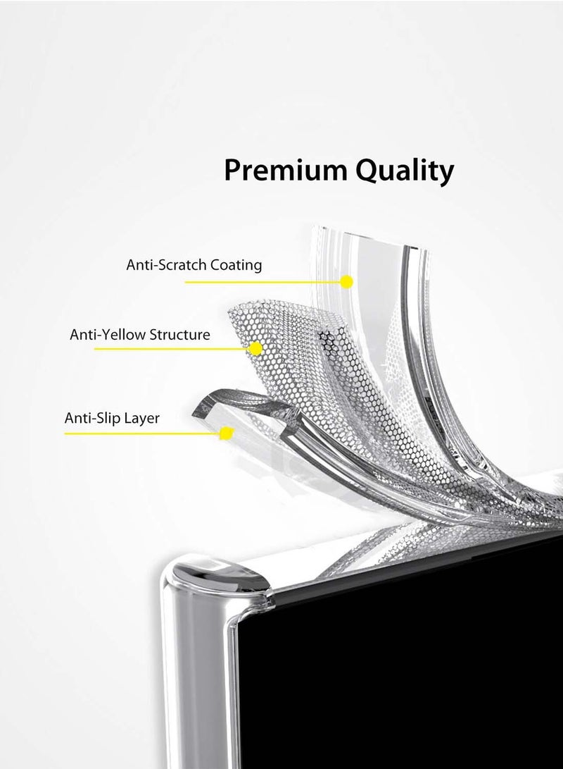 Wtech Samsung Galaxy S25 Ultra 2025 TPU Soft Corners with Hard PC Case Cover - Clear - Image 5