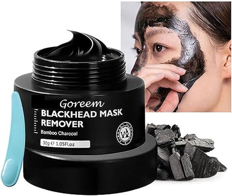 Goreem Deep cleaning Remove blackhead acne Pore cleaning Improve rough skin Bamboo Charcoal Blackhead Mask 30g - Image 1
