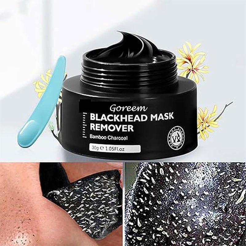 Goreem Deep cleaning Remove blackhead acne Pore cleaning Improve rough skin Bamboo Charcoal Blackhead Mask 30g - Image 2