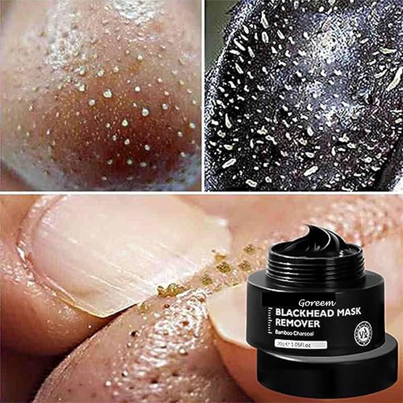 Goreem Deep cleaning Remove blackhead acne Pore cleaning Improve rough skin Bamboo Charcoal Blackhead Mask 30g - Image 4