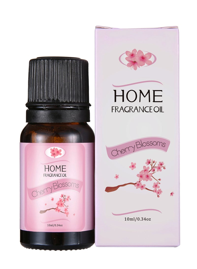 زيت أساسي 10 مل قطعة واحدة لمُرَطِب الهواء، مُعَطِر الروائح الطبيعية، زيت نباتي، يستخدم لتجديد الهواء أو تخفيف التوتر، رائحة أزهار الكرز - Image 1