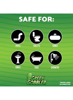 GREEN GOBBLER Industrial Strength Grease and Hair Drain Clog Remover | Drain Cleaner Gel | Safe for Pipes, Toilets, Sinks, Tubs, Drains & Septic Systems | 1 Gallon  - Image 4
