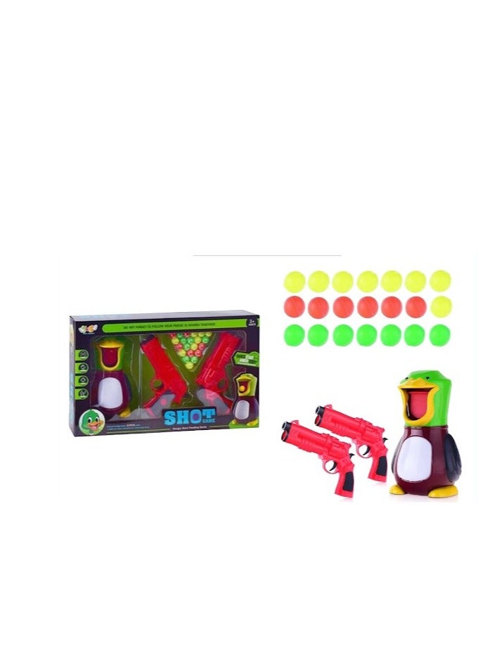مسدسات مضخة هواء للأطفال، لعبة إطلاق نار مع سجل نقاط LCD و24 كرة إسفنجية ناعمة، مسدسات لعبة إطلاق نار للأطفال بعمر 3 4 5 6 7 8 9 سنوات