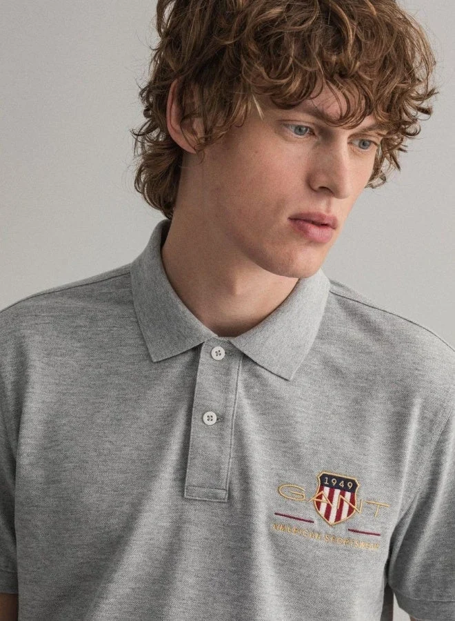 GANT  Gant Archive Shield Pique Polo Shirt for Men | Best Price UAE