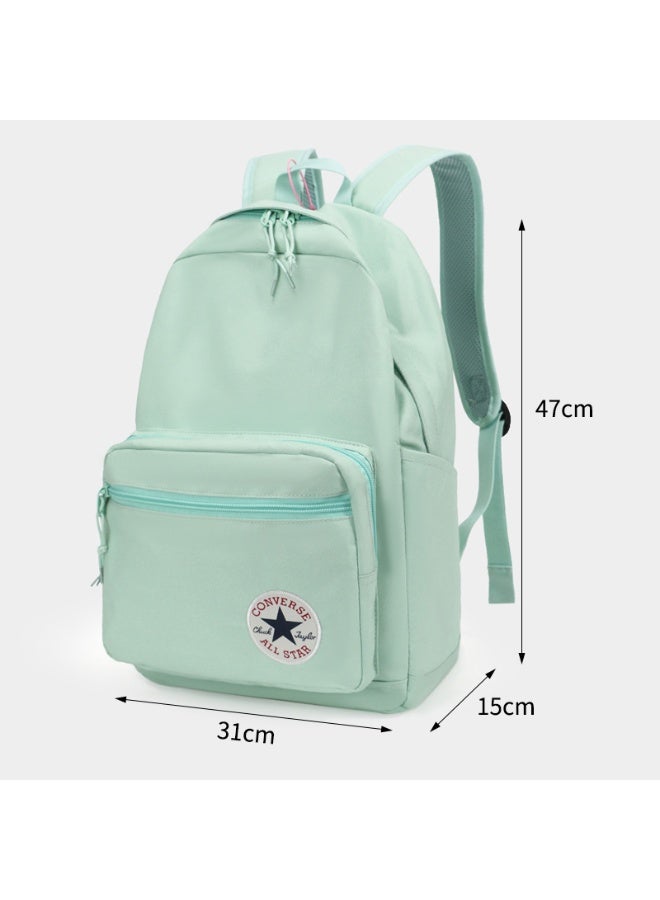 CONVERSE Fashion Unisex Large Capacity Nylon Backpacks Arcuate Shoulder Strap Polyester Lined for Student Storage - Image 4