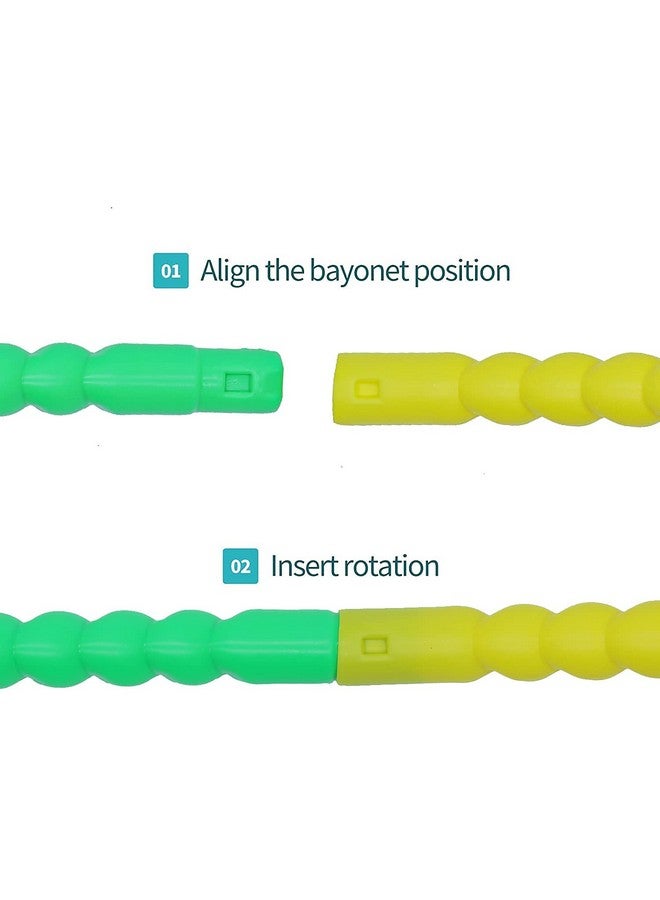 اتش اس انتربرايز حلقة هولا هوب للأطفال من HS ENTERPRISE للبنات والأولاد، لعبة حلقة لياقة بدنية مثالية للعب وتدريب الحيوانات الأليفة، دائرة تمارين بلاستيكية ملونة قابلة للتعديل (صغيرة) - Image 3
