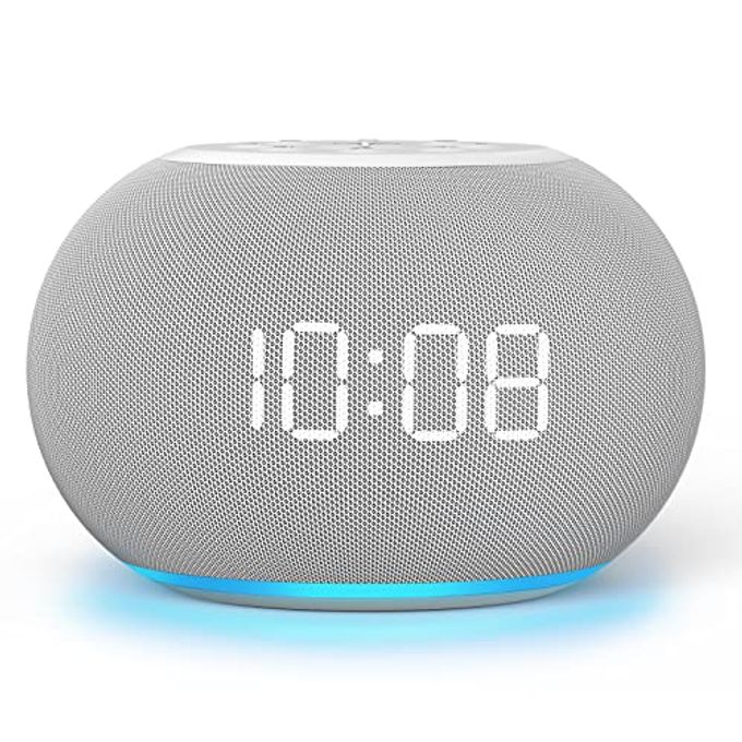 REACHER Auto-Dimmable Sound Machine Alarm Clock With Night Light, 20 Soothing Sounds, Led Digital Display, Sleep Timer, Precise Volume Control, White Noise Soother For Baby, Adults, Bedrooms - Image 1
