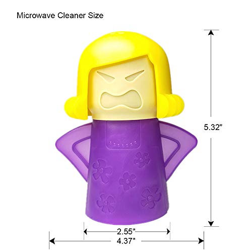 Aivwis Angry Mom Microwave Cleaner, Mad Mama Microwave Steam Cleaner, Just Add Vinegar and Water, Easily Cleans the Crud in Minutes (Purple) - Image 4