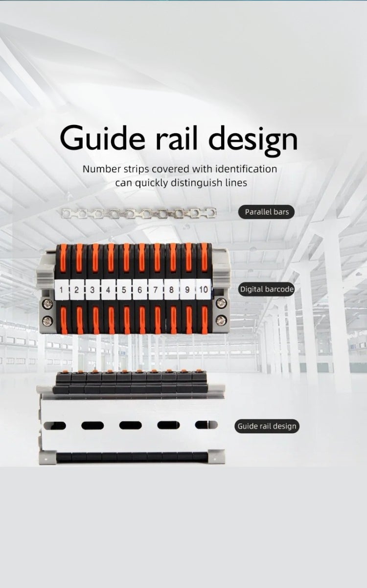 kashemano PCT-211 20PCS, two Grey Quick Lever Wire Connectors kits Din Rail Terminal Blocks PCT-211 Push-in Electrical Cable Universal Conductor Compact - Image 4