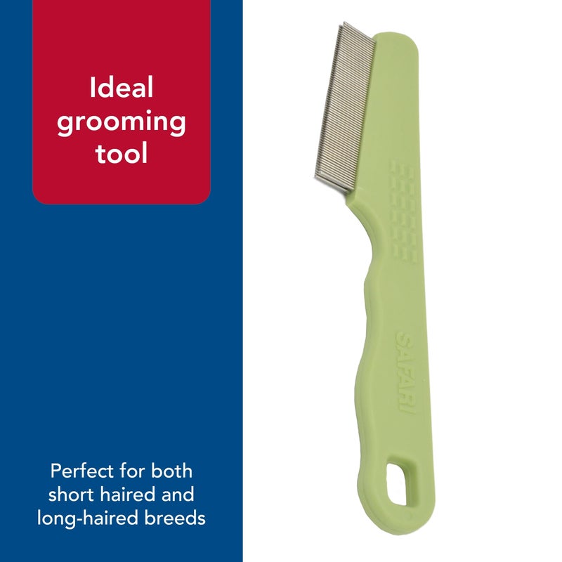 Coastal Pet Safari Double Row Comb - Helps Dry Skin - For Flea Prevention and Detection in Pets with Short and Long Hair - Image 5