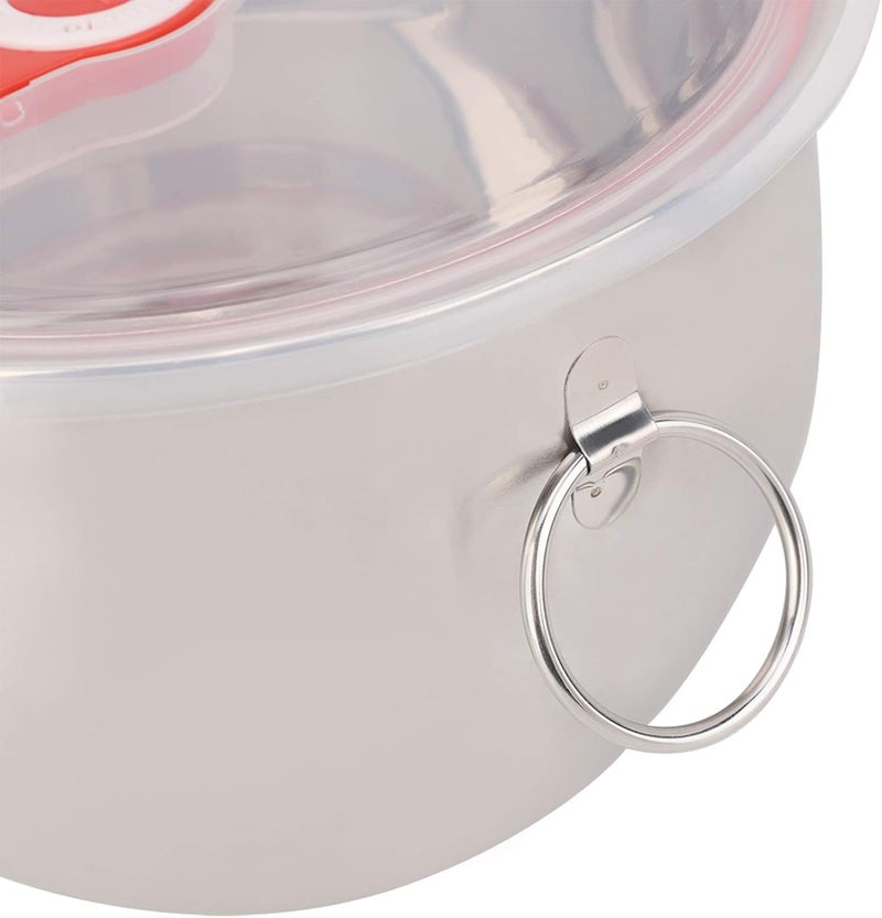 cheekyglo Bowl with Lid and Handle, 44oz Stainless Steel Salad Bowl, Soup Bowls Lunch Box Container for Home, School, Dorm, Office and Picnic - Image 5