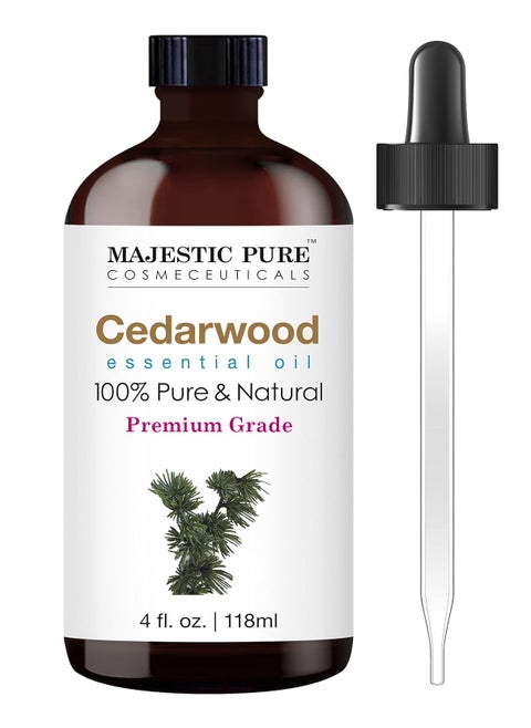 Cedarwood Essential Oil - 118 ml | 100% Pure and Natural | Premium Grade Essential Oils for Aromatherapy, Diffusers, Skin, Massage and Humidifiers |