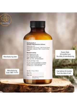 Cedarwood Essential Oil - 118 ml | 100% Pure and Natural | Premium Grade Essential Oils for Aromatherapy, Diffusers, Skin, Massage and Humidifiers | - view 5