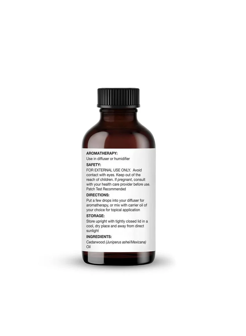 Majestic Pure Cedar CEDARWOOD Essential Oil | 118 ml | 100% Pure and Natural | Premium Grade Essential Oils for Hair Care, Home Diffusers, Skin, Aromatherapy, Massage and Humidifiers |  | Best Price UAE
