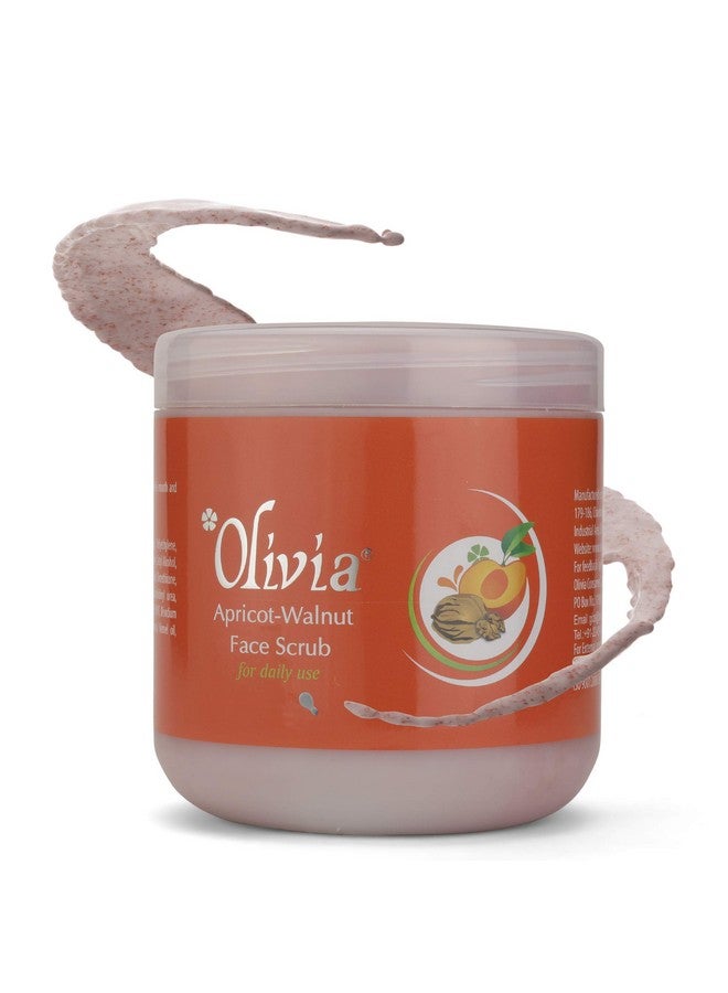 Olivia Apricot-Walnut Natural Skin Care Face Scrub 800g for Daily Use Shine & Rejuvenate, orange scurb, large - Image 2