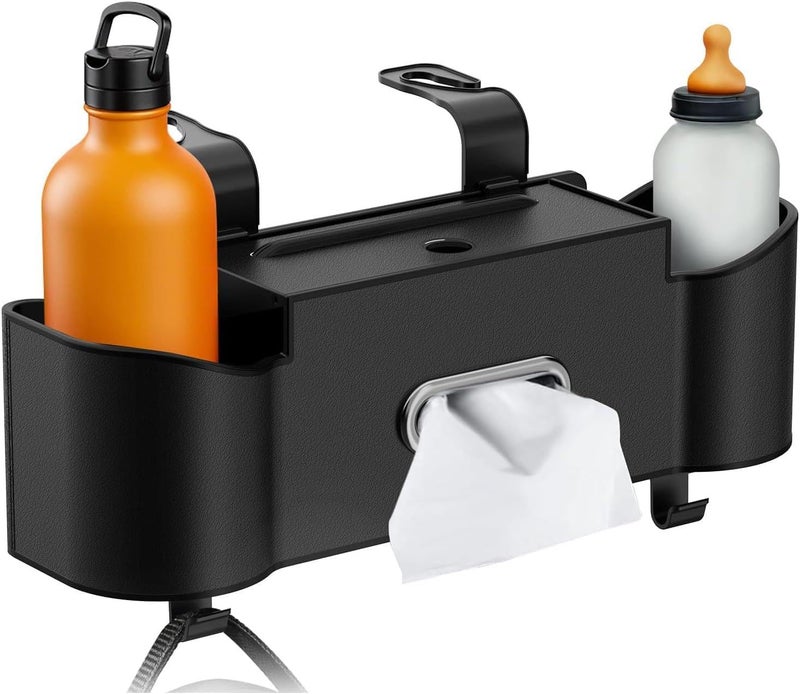 Paporich 3-in-1 Car Organizer and Storage Box with Tissue Holder and Cup Holders - Image 1