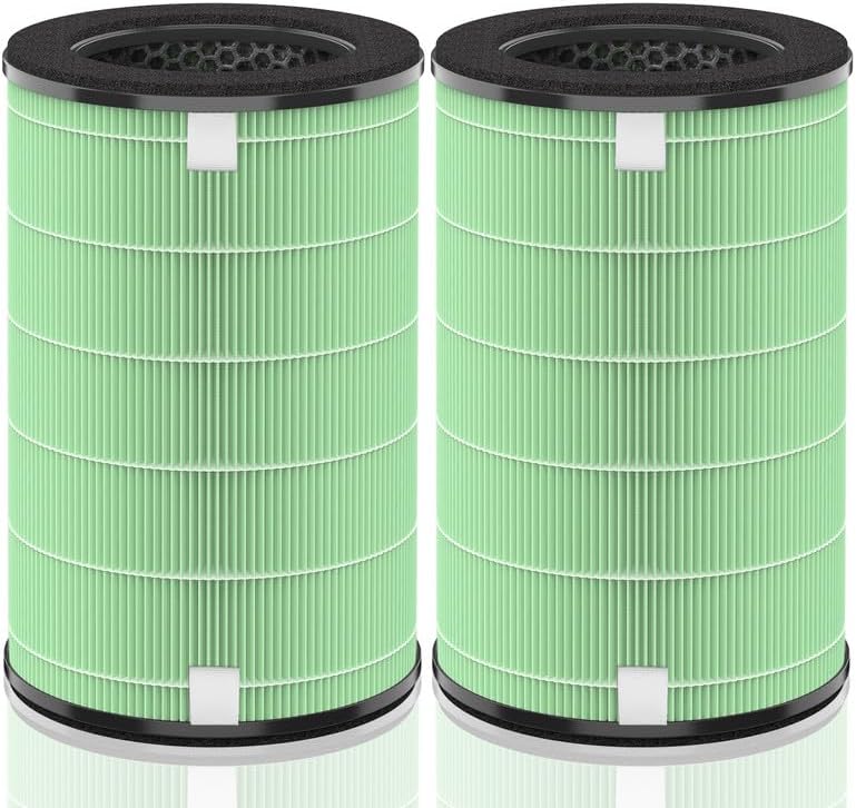 HSIAMEN مرشح استبدال AP-T45 AP-T40FL متوافق مع مرشح جهاز تنقية الهواء HoMedics 1461901، بديل لـ TotalClean AP-T40 AP-T40WT AP-T45WT مرشحات HEPA الحقيقية H13، يحسن الظروف الرطبة، عبوة مزدوجة - Image 1