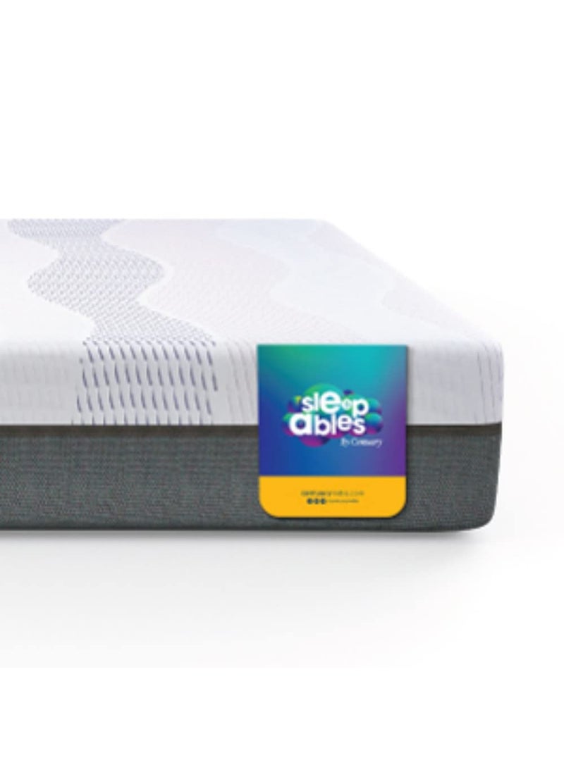 Centuary Mattresses - Centuary Mattresses Sleepables 6Inch Single Size with Active Edge Support Antimicrobial Foam Rolled Vaccumed Bonnell Spring Mattress 72x36x6 - Image 1