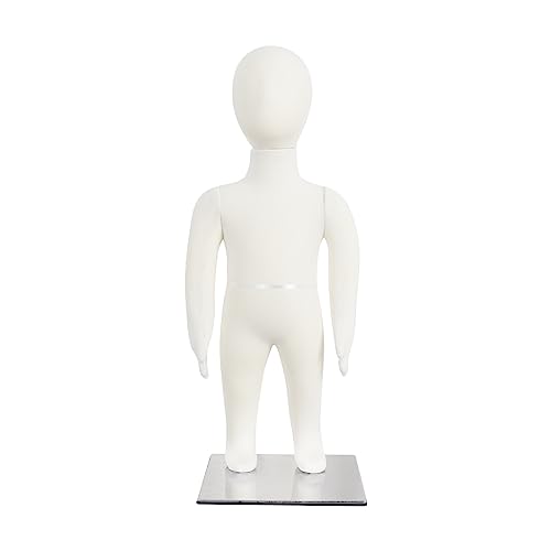 SHAREWIN Baby Mannequin Toddler Maniquine Bendable Arms and Legs Infant 6 Month Old Metal Base - Image 1