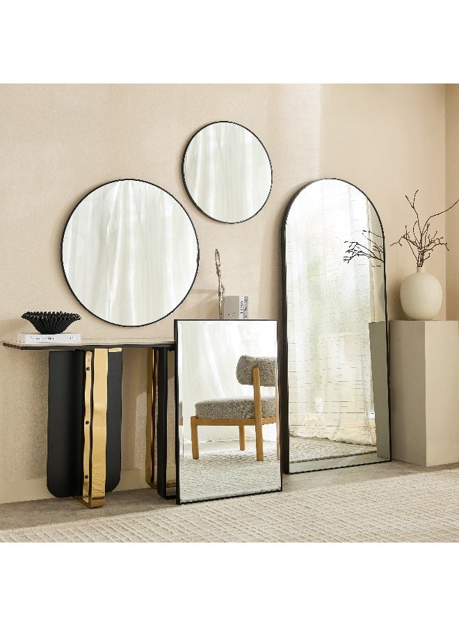 Home Box Sabrina Loft Frame Wall Mirror - Black - Image 4