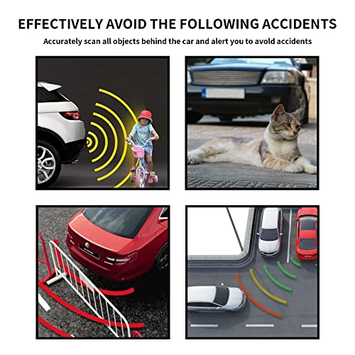 Ekylin Car Reverse Parking Radar System with 8 Parking Sensors Distance Detection + LED Distance Display + Sound Warning (Black Color) - Image 5
