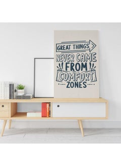 Home Gallery Great things never came from comfort zones motivational postcard Printed canvas wall art  - Image 3