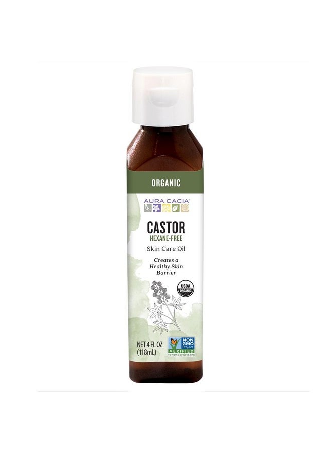 Aura Cacia Aura Cacia Organic Skin Care Oil, Castor, 4 Fluid Ounce  - Image 1
